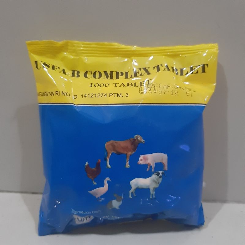 USFA B COMPLEX 1000 tablet Vitamin Sapi Kambing Ayam Kelinci