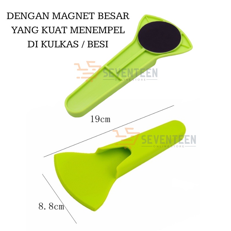 SEVENTEEN HOLDER GUNTING DAPUR TEMPEL MAGNETIC KULKAS MICROWAVE TEMPAT PENYIMPANAN GUNTING TEMPEL MAGNET PENUTUP GUNTING