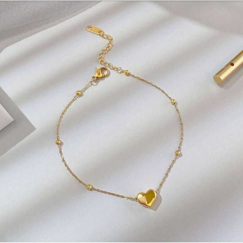 Fourfashion Gelang Rantai Jedar Love Titanium Asli Antikarat S228