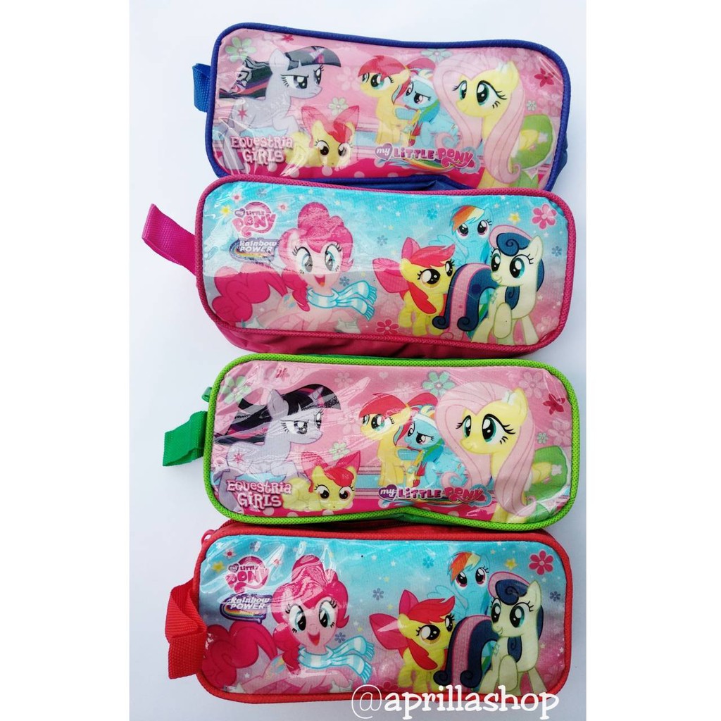 Tempat Pensil Karakter Kain Murah / kostak pensil lucu-little pony