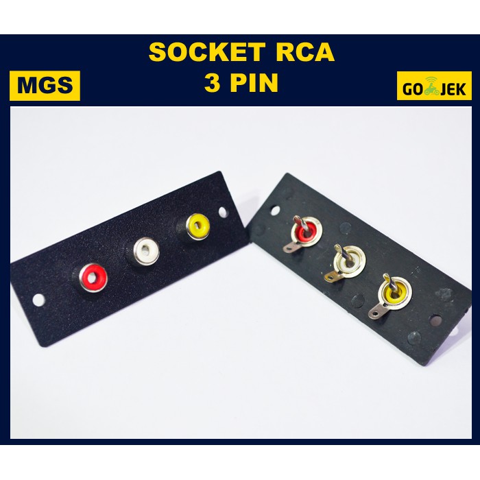 10Pcs Socket RCA 3 Pin