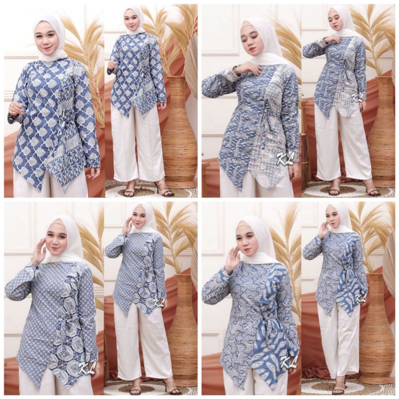 BLUS KOMBINASI ATASAN BATIK BLOUS KOMBINASI