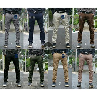  celana  chino  slimfit panjang  distro  quality murah Shopee 