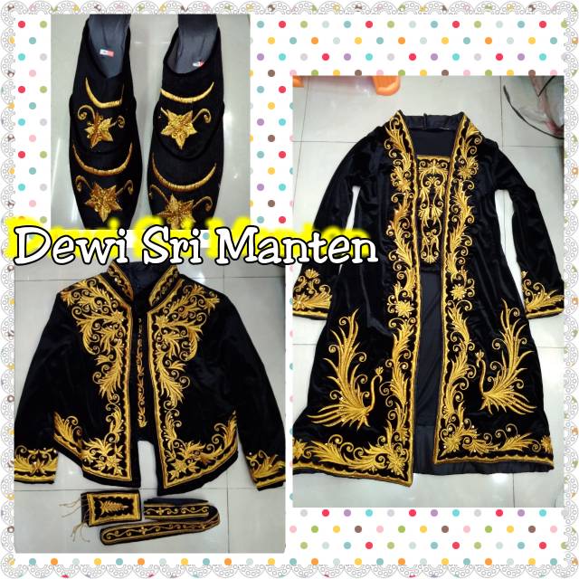 Set pakaian manten bordir/baju pengantin kahayang