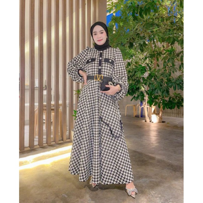EXTU Aruna Midi dress midi dress selebgram twins nabila cut melisa SALSABILA TERLARIS EXTU