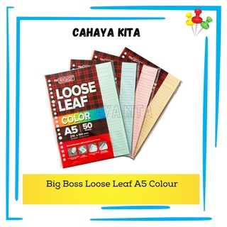 Big Boss Loose Leaf / Kertas Binder B5 | A5  isi 100lbr | 50lbr Warna Lebih Cerah