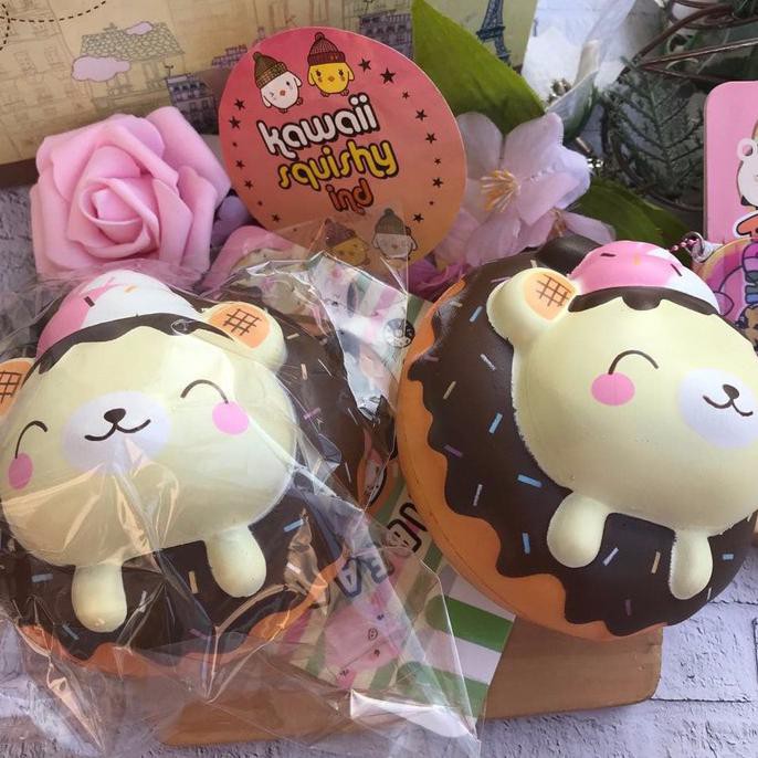 Bagus Jumbo Yummiibear Donut Licensed Squishy Terbatas