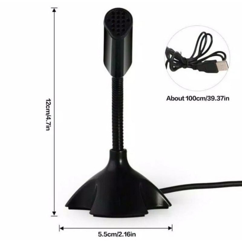 MIKROFON MIC CONDENSER USB KOMPUTER LAPTOP PC RECORDING ZOOM WEBINAR