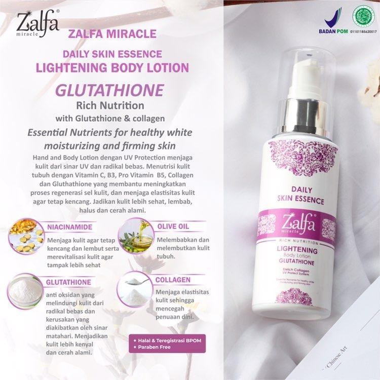 ZALFA MIRACLE LIGHTENING BODY LOTION GLUTATHIONE