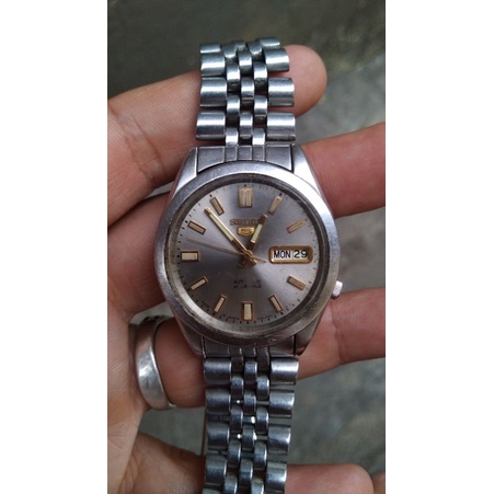 jam tangan seiko 7s26 00x0 dial grey second bekas original cakep