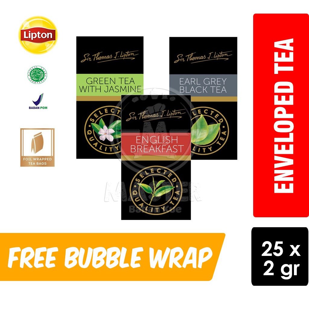 

Lipton STL Enveloped Tea / Teh Celup Foil Wrapped 25x2gr [1 BOX]