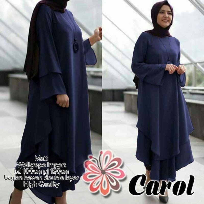 ATASAN TUNIK CAROL TUNIK / ATASAN, TUNIK, Blouse wanita, atasan wanita, BLOUSE, Fashion muslim, baju