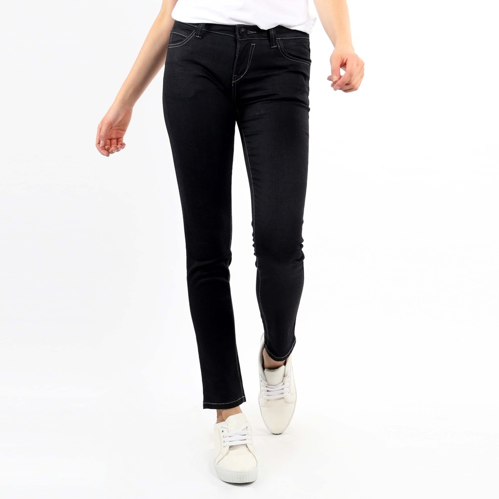  Celana  Jeans  Wanita  Panjang Slim  Fit  High Waist City Jeans  