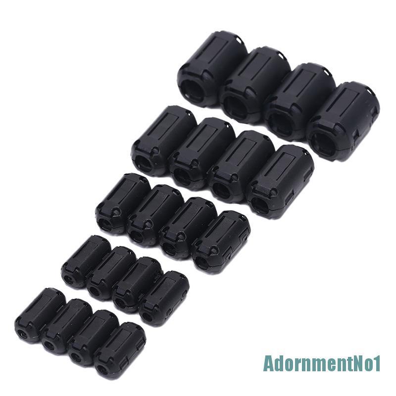 (AdornmentNo1) 20pcs Klip-on Ferrite Ring RFI EMI Noise Suppressor Filter Kabel