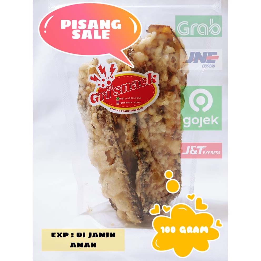 

( GRISNACK ) - CEMILAN / SNACK / MAKANAN RINGAN / PISANG SALE 100 GRAM