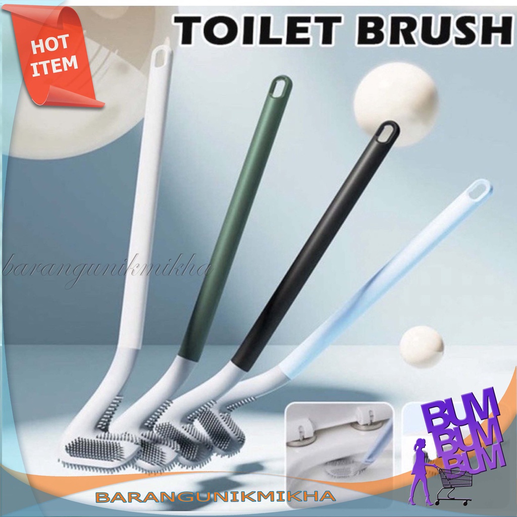 SIKAT TOILET Brush GOLF Silicone / Sikat WC Silikon - Barangunikmikha