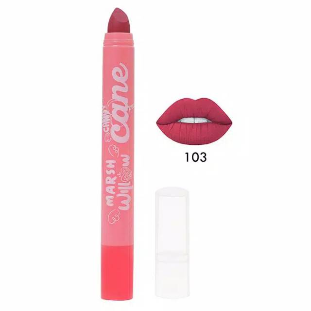 MARSHWILLOW Candy cane matte lip crayon nude ver 103 by. Natasha wilona, Lipstik