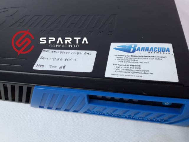 Barracuda Spam Virus firewall 100 securityAppliance Series Rack 1U gateway