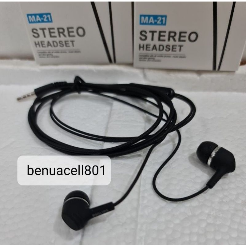 Handsfree headset earphone MA-21 all type hp