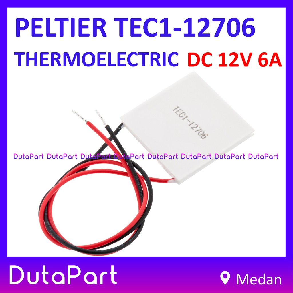 Peltier TEC1-12706 TEC1 12706 Thermoelectric Keramik Element DC 12V 6A