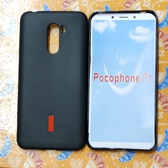 XIAOMI REDMI 7 , REDMI S2 , XIAOMI POCOPHONE F1 karet silikon hitam mantul murah meriah