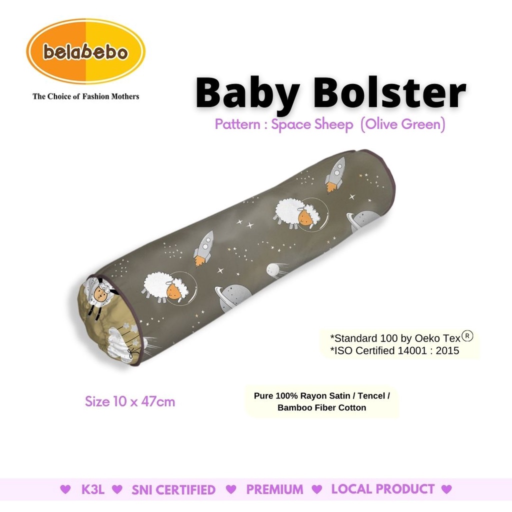 Belabebo Guling Bayi ( Baby ) Bahan Super Rayon Satin/ Tencel Terlembut