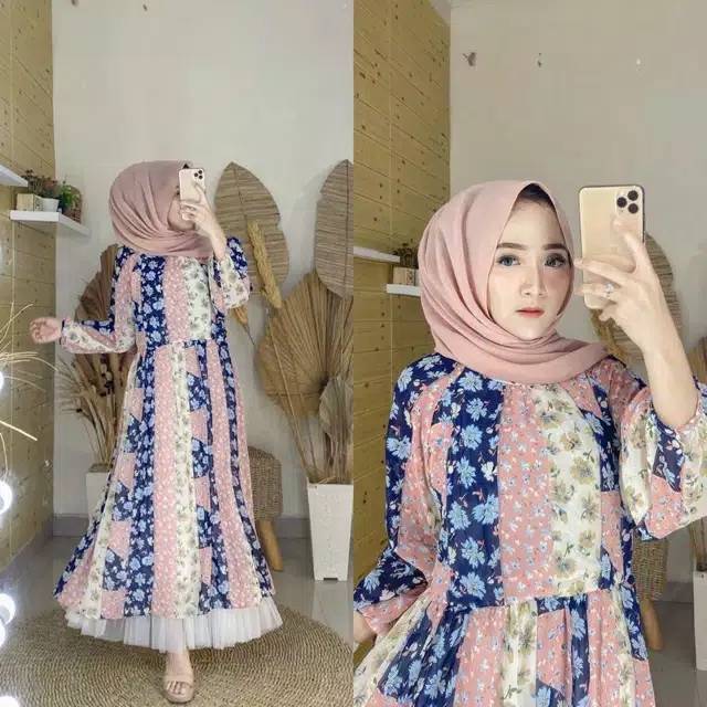 Dress Zara premium import bangkok / tunik import / dress flowy ORI BKK / platinum fashion