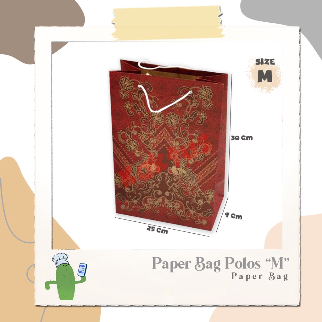 

PAPERBAG MOTIF BATIK / TAS BUAH KERTAS
