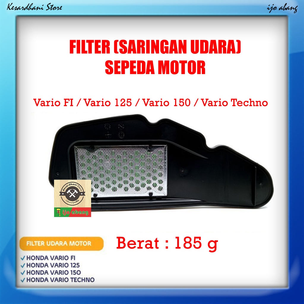 Filter Saringan Udara Motor Air Filter HONDA VARIO 150 FI / Vario 125 / Vario 150 New / Techno / PCX 150