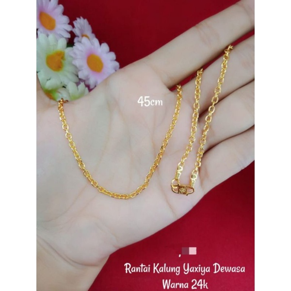 Rantai Kalung Dewasa Replika Emas24K