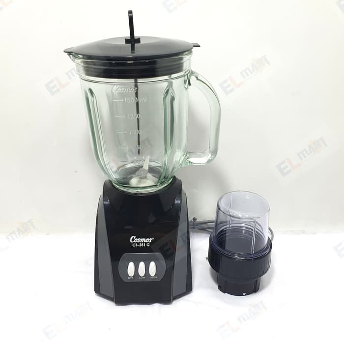 Cosmos Blender Gelas Kaca 2 Liter CB 281G - CB281 G - CB281G Penggiling Bumbu kering ice Crusher