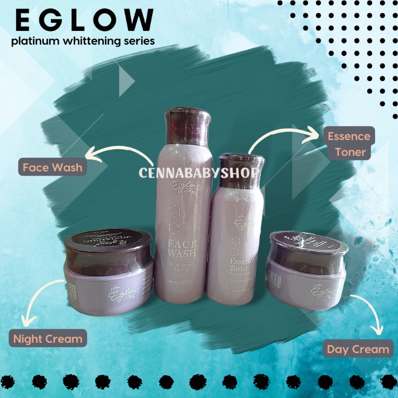 EGLOW PLATINUM BPOM - CREAM EGLOW PLATINUM ORIGINAL PEMUTIH WAJAH AMAN BUMIL BUSUI