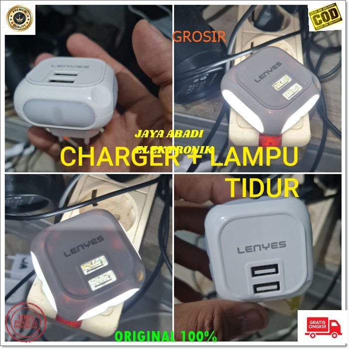 J325 LENYES 2 USB LAMPU TIDUR LED CHARGER FAST CHARGING 2.4A WATT SMART TRAVELL ADAPTIVE ADAPTOR CAS CASAN ADAPTOR USB ADAPTER TC SUPER SPEED ANDROID HP HANDPHONE QUICK QUALLCOM BISA JUGA UNTUK LAMPU TIDUR LEBIH PRAKTIS DAN HARGA TERJANGKAU