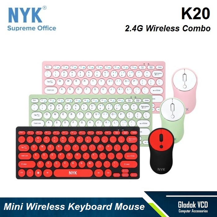 NYK Keyboard Mouse WIreless Mini K20