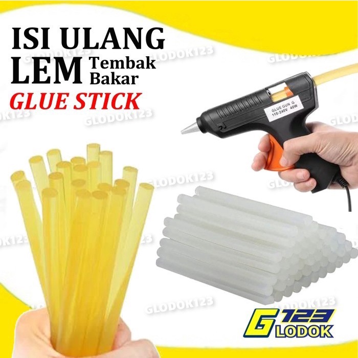 Refill isi ulang Lem Tembak Glue Gun Kecil dan Besar