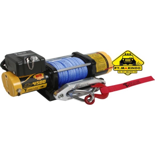 Promo T-Max Winch ATW-4500 2 Ton dengan Synthetic Rope untuk Motor ATV Murah
