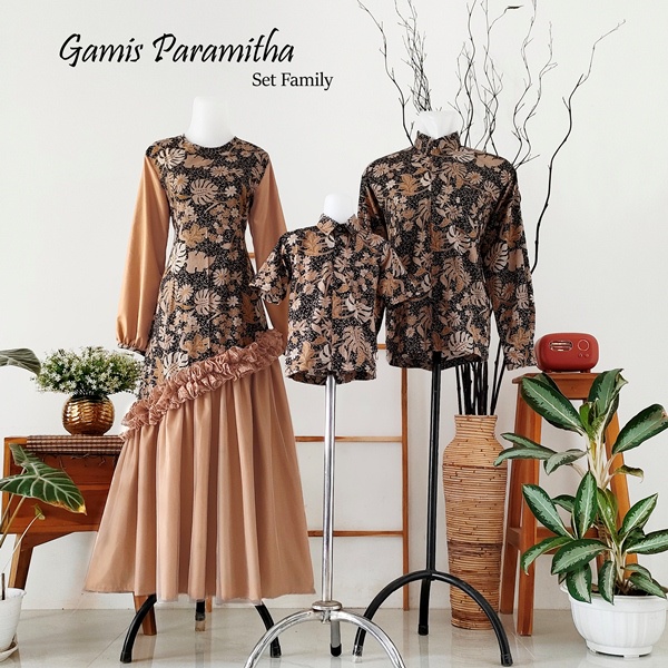 Gamis Katun Paramitha | Baju Unik | Gamis lebaran murah | Gamis lebaran keluarga | Gamis couple family | Gamis toyobo | Gamis anak dan dewasa terbaru | seragam lebaran keluarga