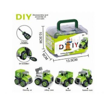 Mainan Edukasi Anak Building Blocks Series DIY /Mainan Bongkar Pasang Blok Menjadi Mobil