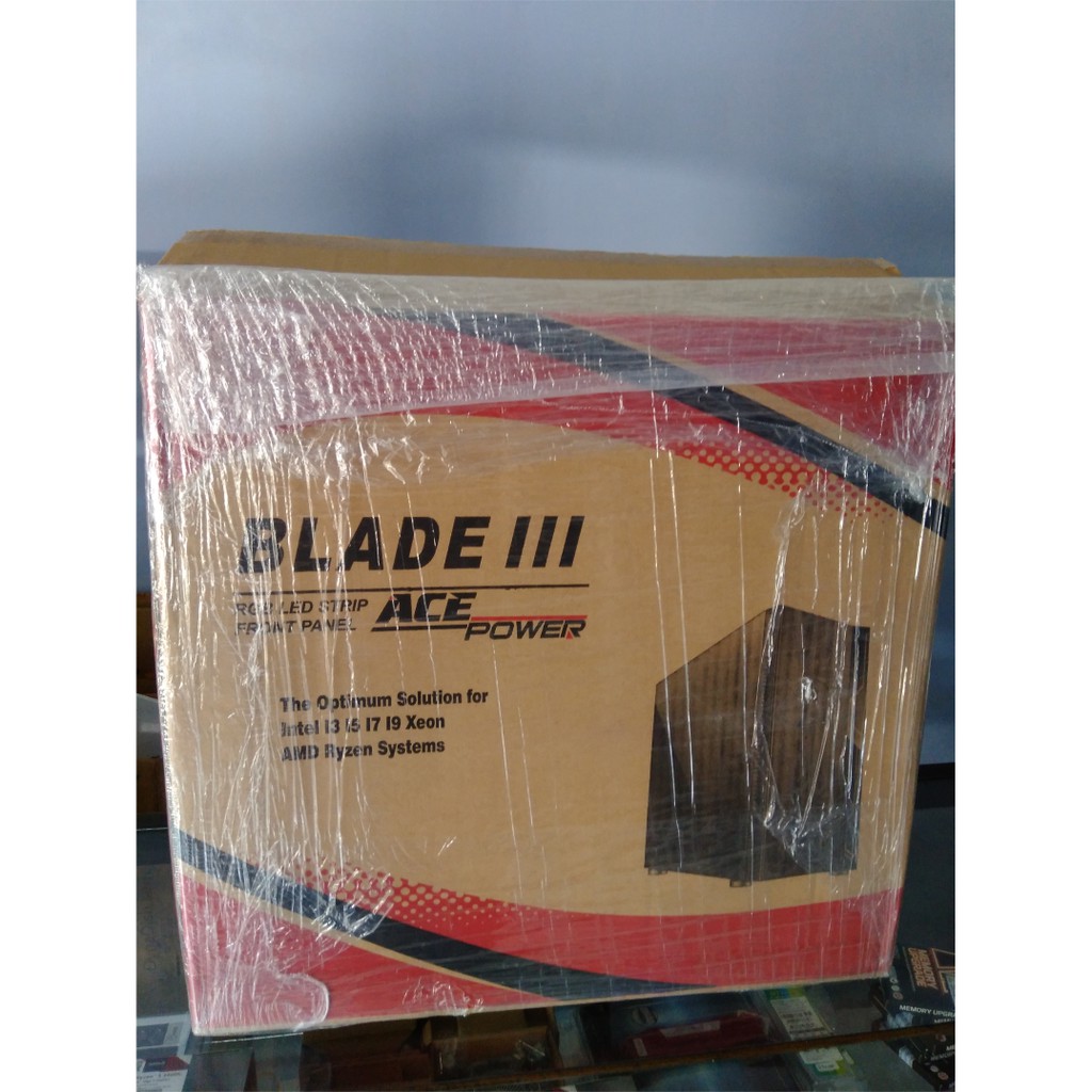 Casing PC Ace Power Blade III RGB Tempered Glass