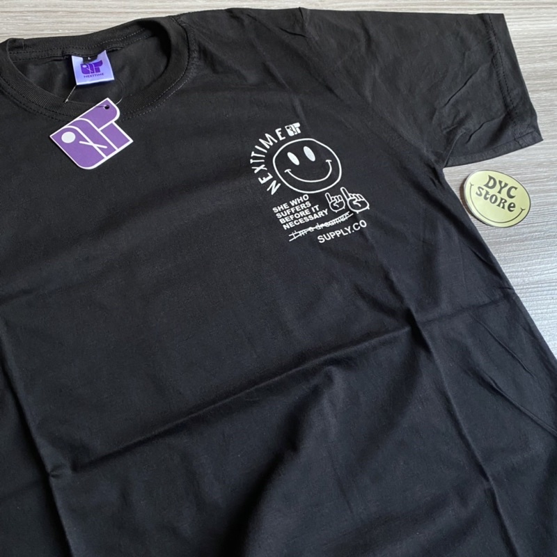 T-SHIRT KAOS DISTRO ORIGINAL SEVENKEY x NEXTTIME SPESIAL ART CEWE MERAH | KAOS HITAM