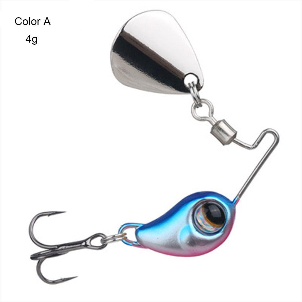 Suyo Umpan Pancing Metal Spinner Tackle Tenggelam Getaran Sendok Metal Rotate Treble Hook