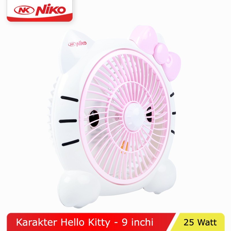 NIKO Kipas Angin Desk Fan 9&quot; NK 902 Hello Kitty - Garansi Resmi 1 Tahun