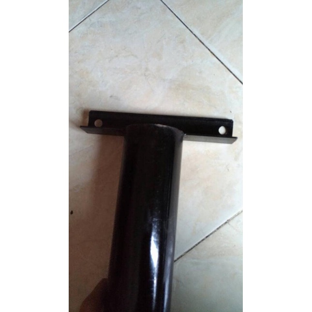 Tiang Parabola Tempel di tembok 150cm Free Klem tiang parabola