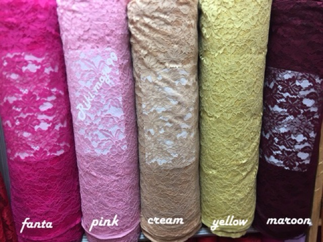 MURAH!! Kain brukat fatmawati cord / bahan kebaya brokat,gaun dll.