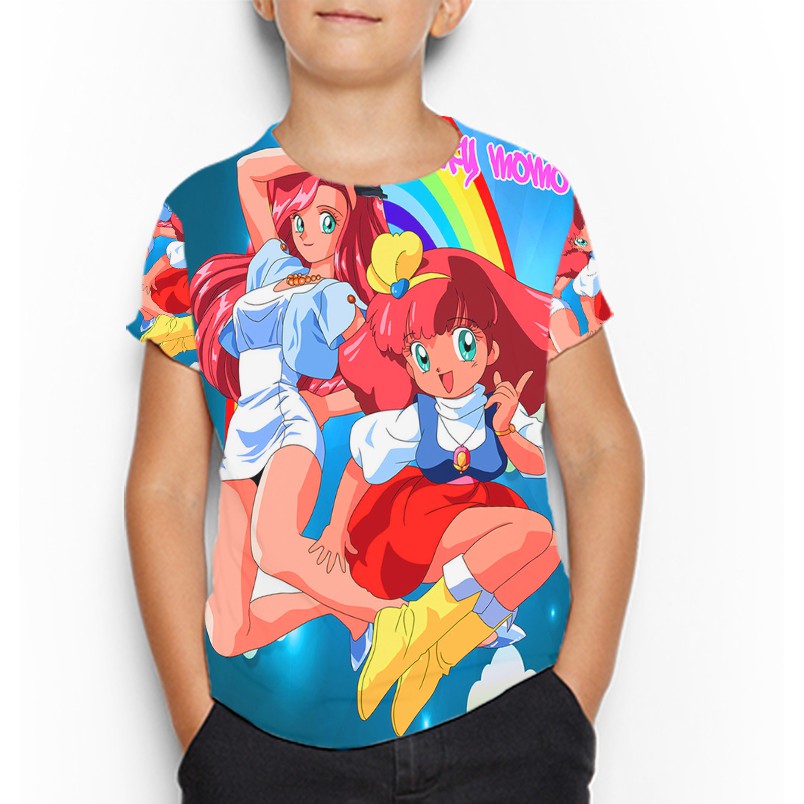 Magical Princess Minky Momo Kaos Anak Bahan Polyester Jersey Casual