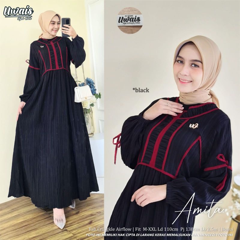 gamis hitam uwais