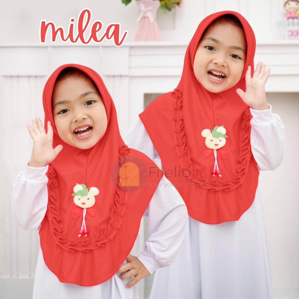 JILBAB ANAK TK - SD MILEA BONEKA / Hijab Anak TK Kekinian / Jilbab Anak Karakter / Jilbab Anak Perempuan / Jilbab Anak Jersey / Kerudung Anak TK / Bergo Anak Jersey / Bergo Anak TK / Khimar Anak