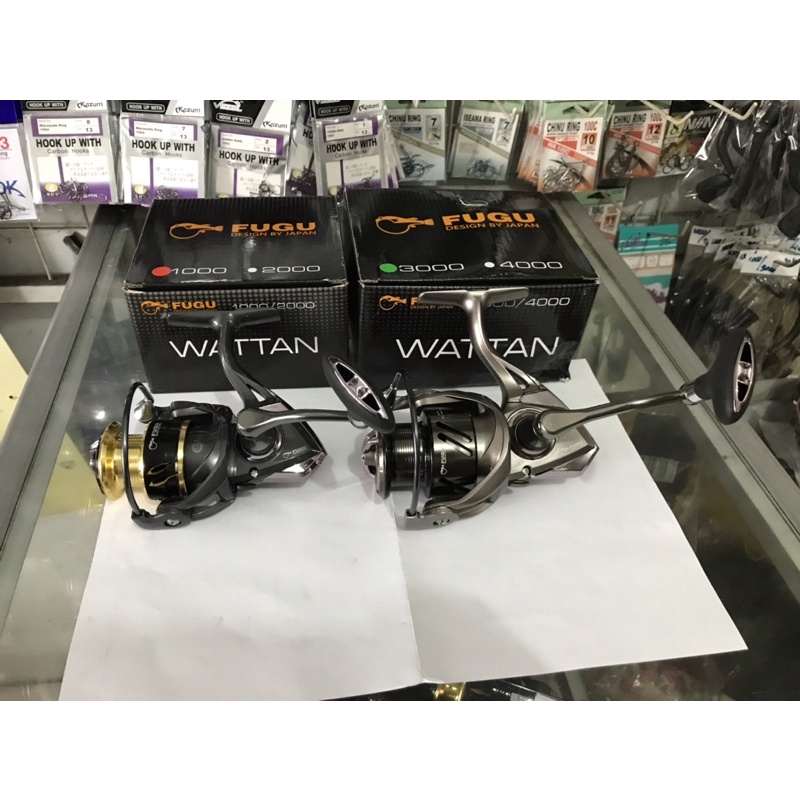 reel fugu wattan 3000 sw power handle 13+1 bb