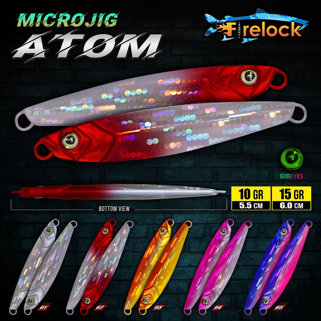 UMPAN PANCING metal jig MICRO JIG FIRELOCK ATOM 10 | 15 GRAM