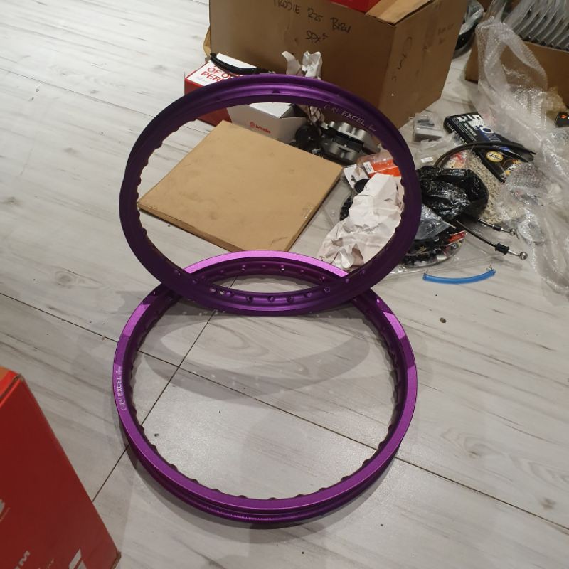 Velg Alloy CRV Japan 17 x 140 dan 18 x 160 Purple Ungu Jeruk 1 Set